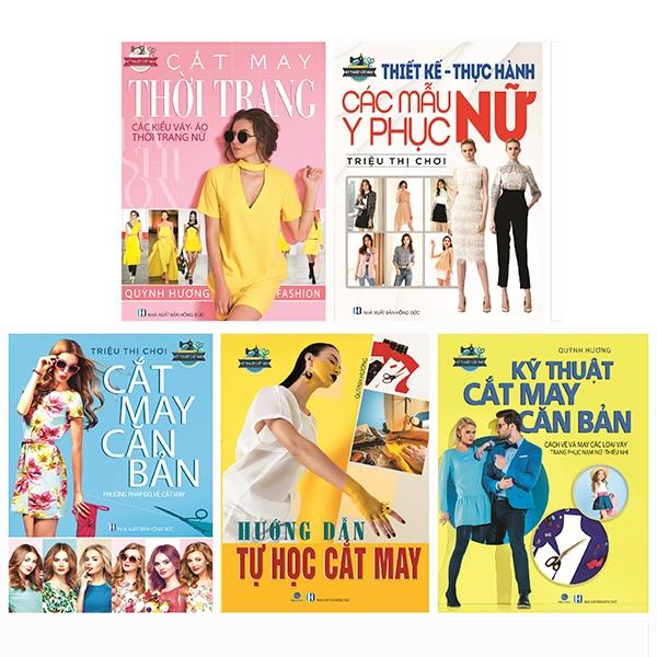 Bộ Sách Cắt May Cho Người Bắt Đầu Tự Học Đến Nâng Cao Bộ 5 Cuốn