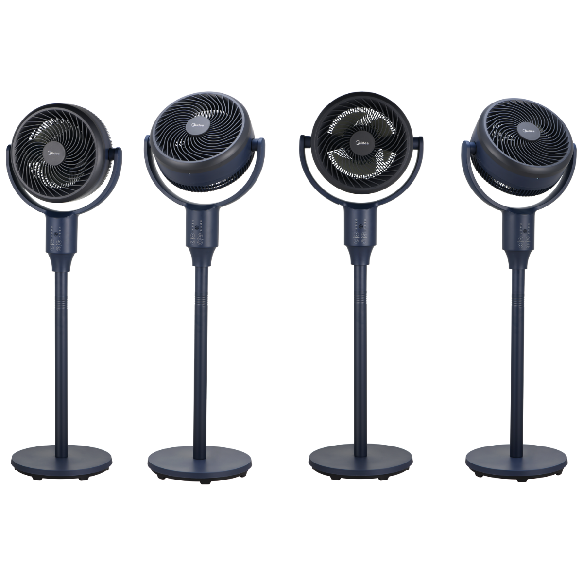 Quạt Tuần Hoàn Không Khí Midea MFS070R0APBH (Quạt Cây, Hàng Chính Hãng, Có Điều Khiển Từ Xa &amp; Ngăn Chứa Tinh Dầu, Công Suất 35W)