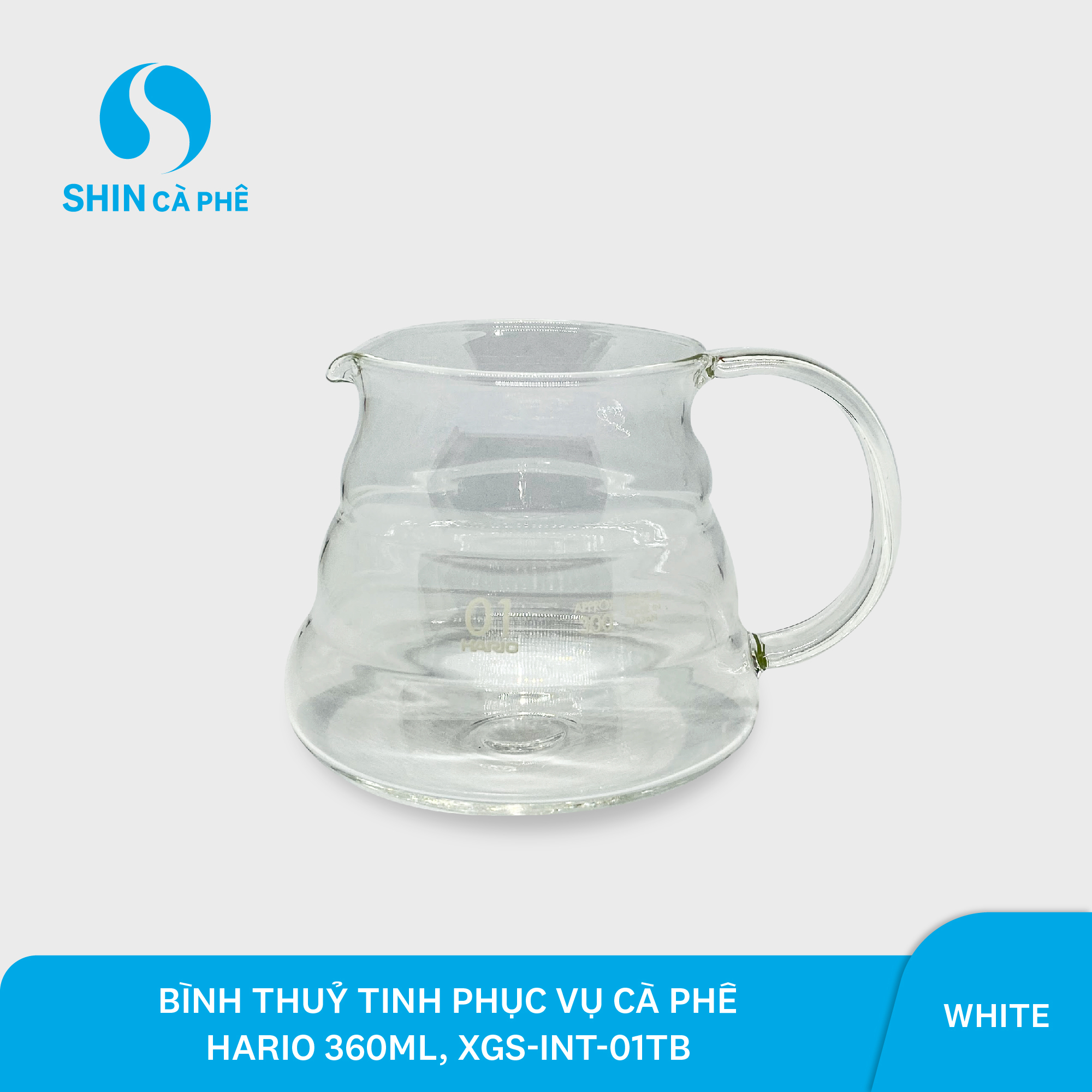 SHIN Cà Phê - Bình pha cà phê Hario 360ml XGS - INT-01TB