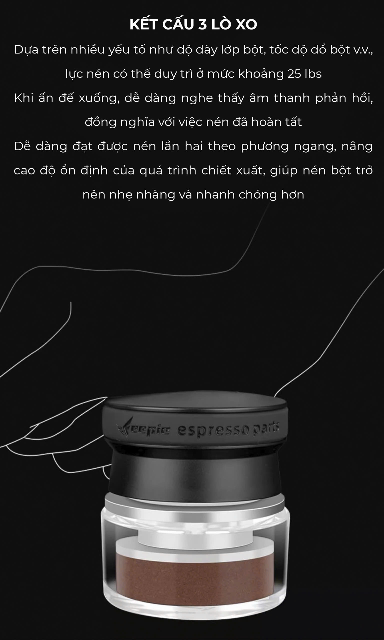 Combo dụng cụ pha espresso Bracelet Series Feepie