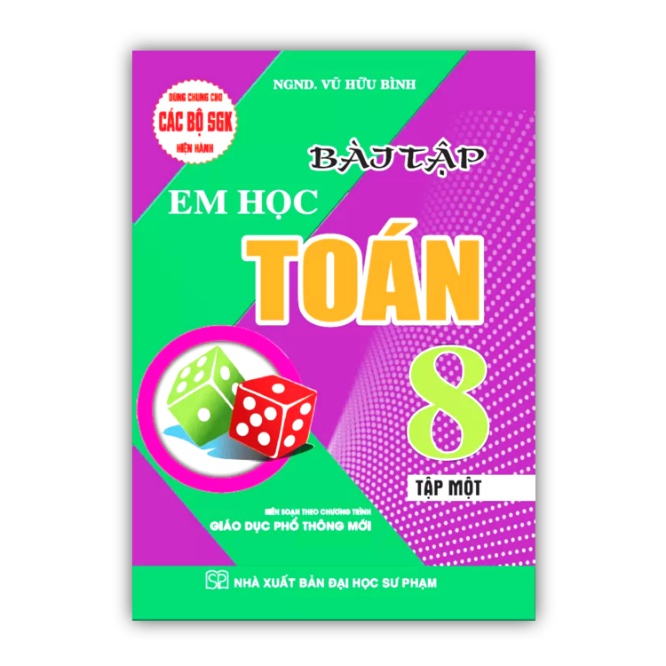 Sách - Combo Bài Tập Em Học Toán Lớp 8 - Tập 1 + 2
