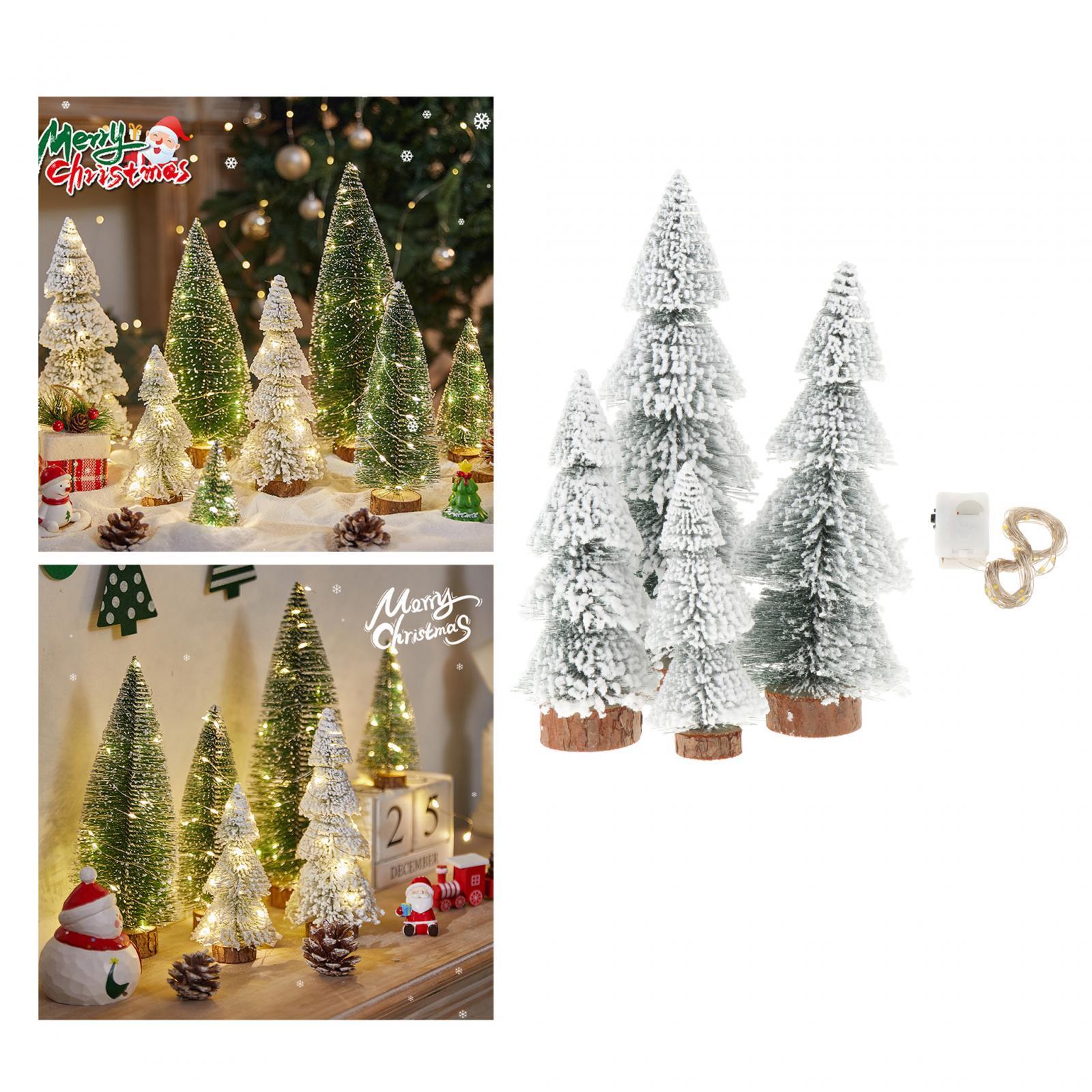 Artificial Christmas Tree Ornament with Lights for Xmas Office Shop Showcase