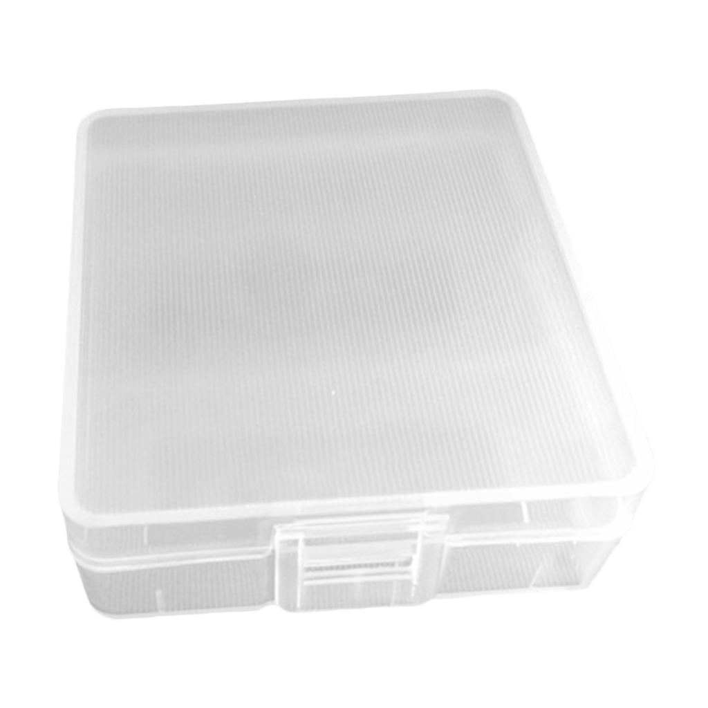 Transparent Battery Storage Case Holder Organizer Box For 2pcs 9V Battery