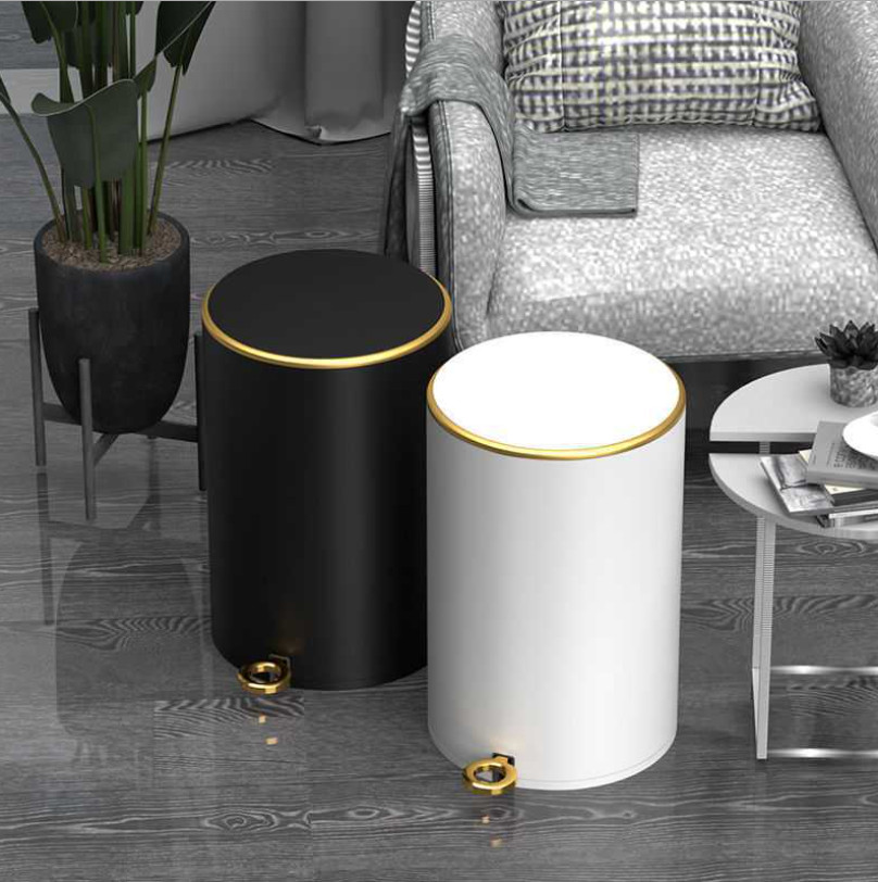 Thùng rác sáng tạo gia dụng thép không gỉ NEWICON TRASH BIN 12L