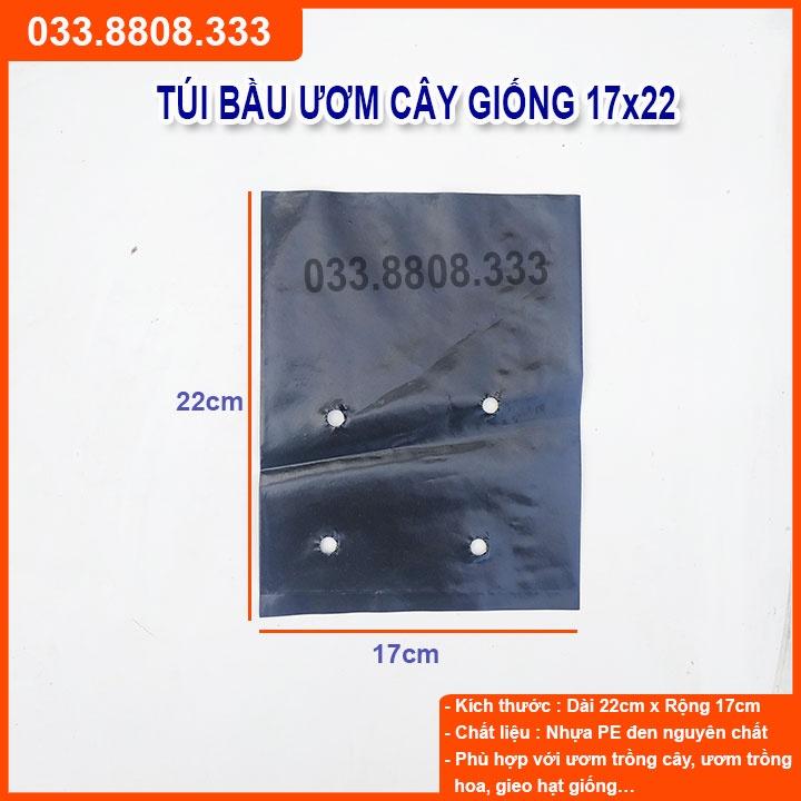 TÚI BẦU VUÔNG ĐEN DÙNG ƯƠM CÂY 1KG- CHẬU ƯƠM CÂY BỀN ĐẸP
