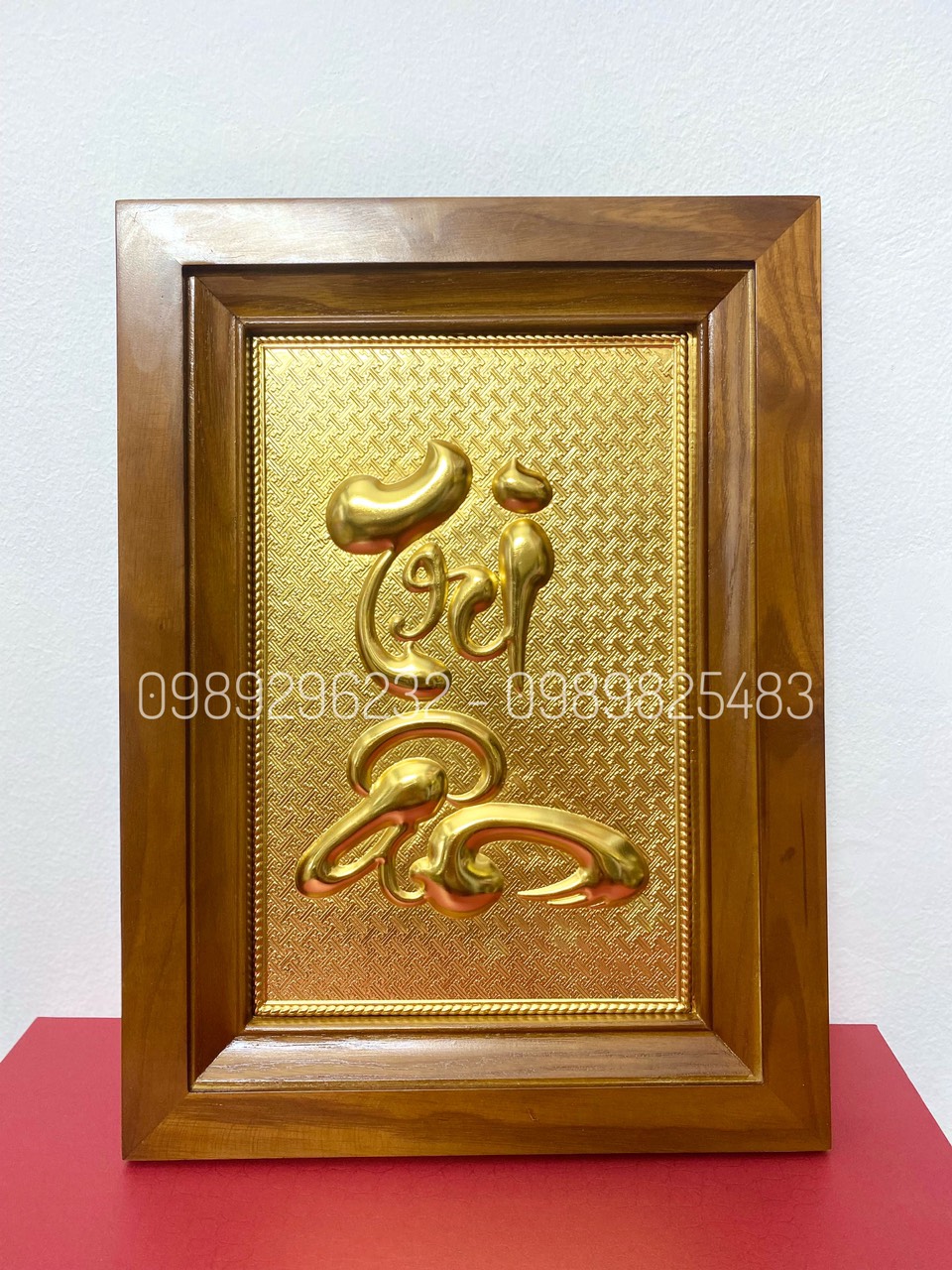 Tranh chữ Tri Ân bằng đồng mạ vàng 24k cao cấp - tranh Tri Ân mạ vàng quà tặng