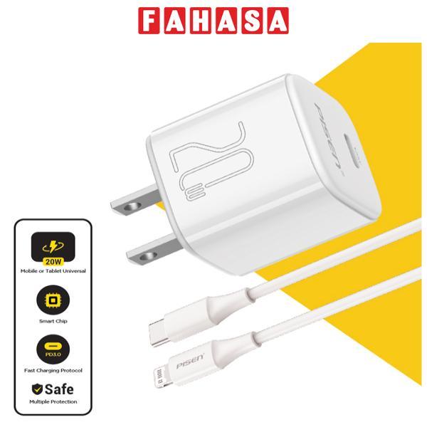 Sạc Nhanh Pisen Quick - Mr White Tiny USB-C 20W - Pisen CL1000