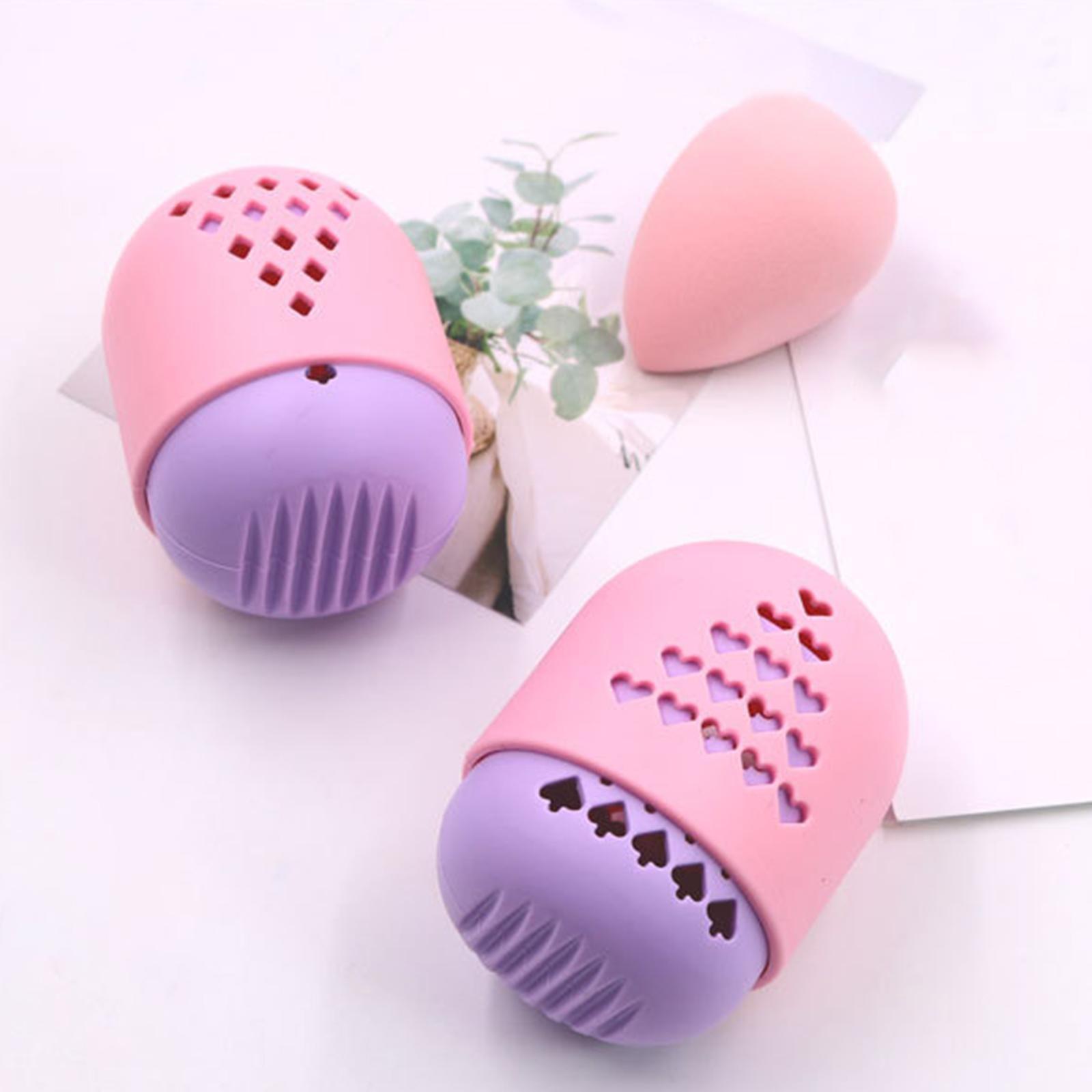 Make up Egg Storage Box  Puff Container Travel Makeup Sponge Holder