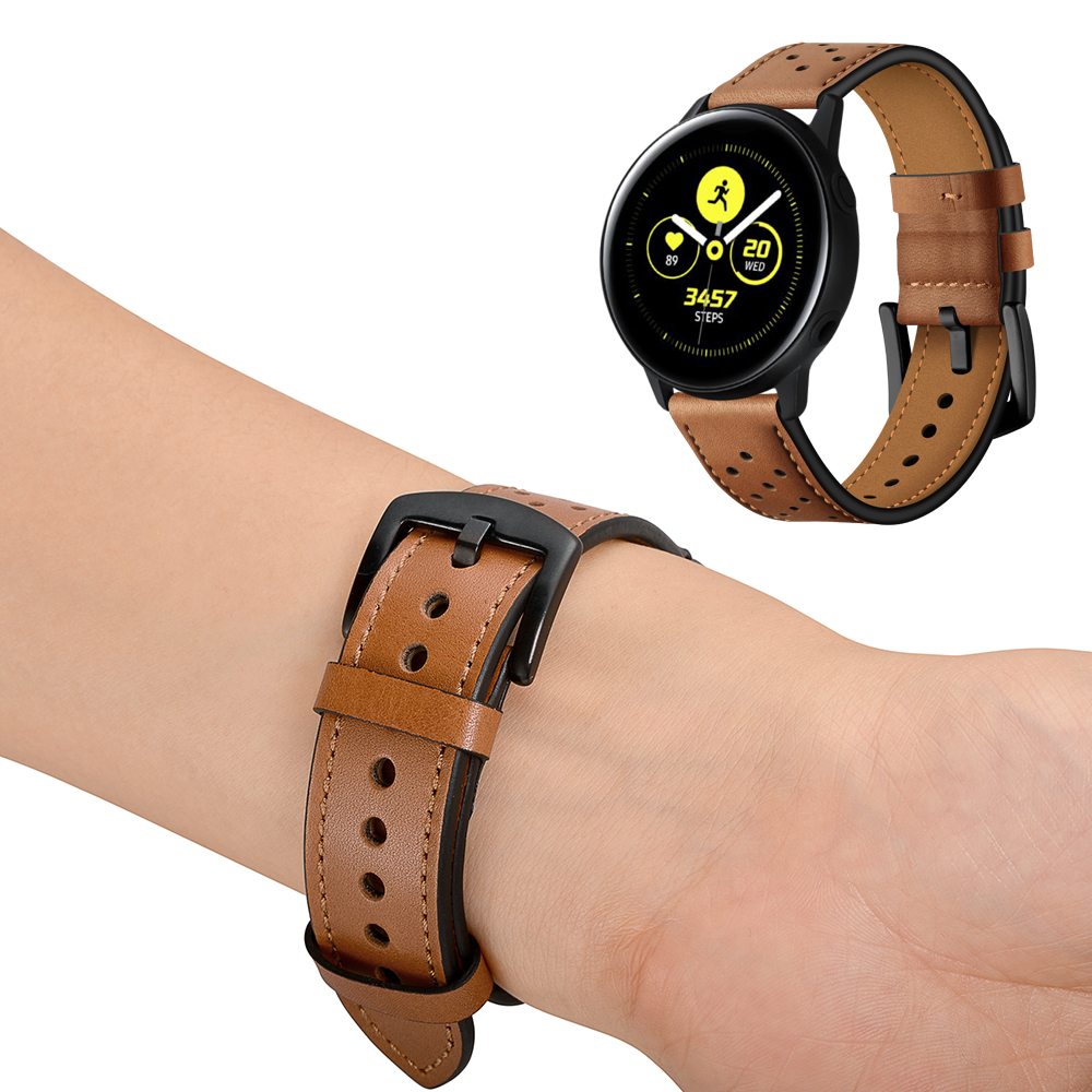 Dây da Italia Size 20mm cho Galaxy Watch Active 1, Galaxy Watch Active 2, Galaxy Watch 42, Huawei Watch 2, Ticwatch, Amazfit