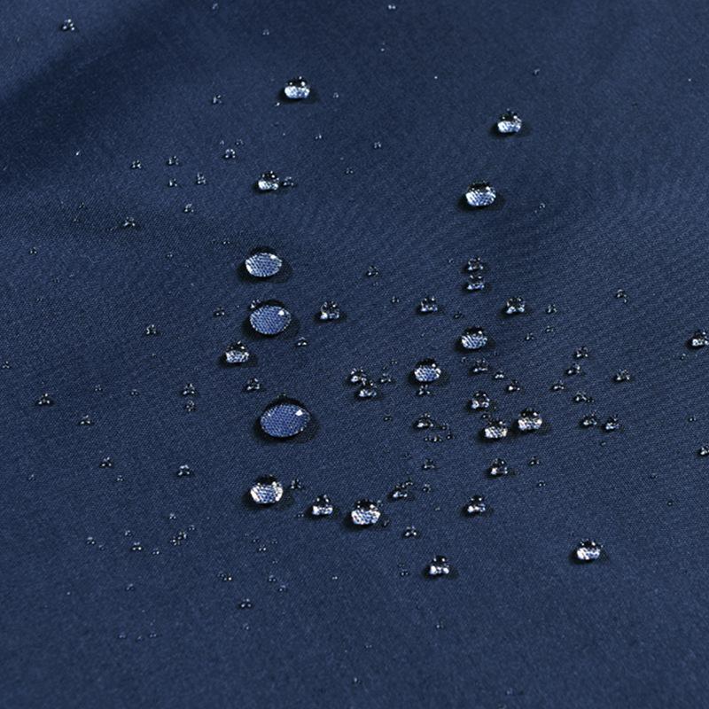 Rèm Phòng Tắm Không Thấm Nước Vải Polyester, Họa Tiết Màu Xanh Đậm (Nhiều Kích Thước)