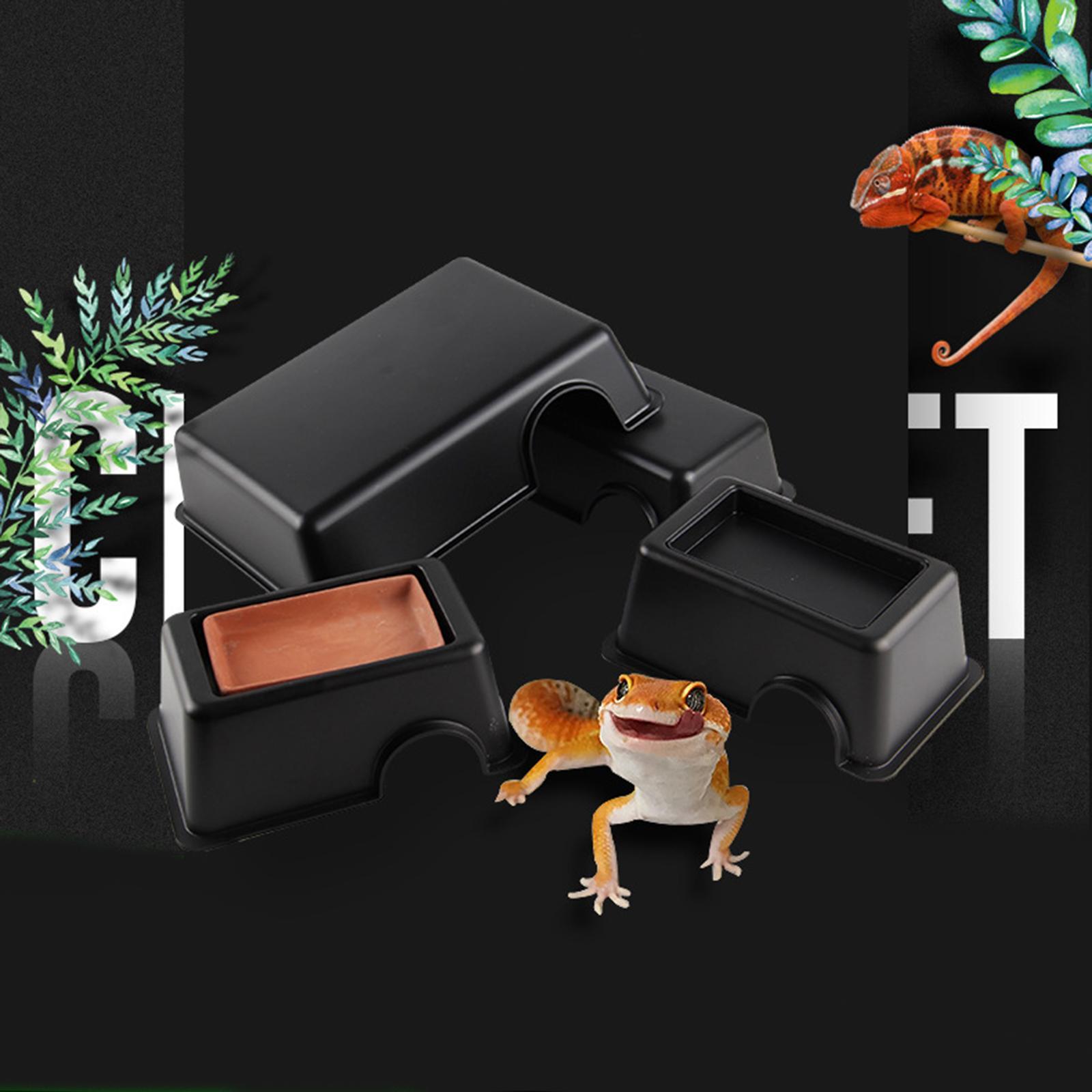 Reptile Hideout Box, Small Animal Hideaway, for Snake, Lizards, Leopard Gecko