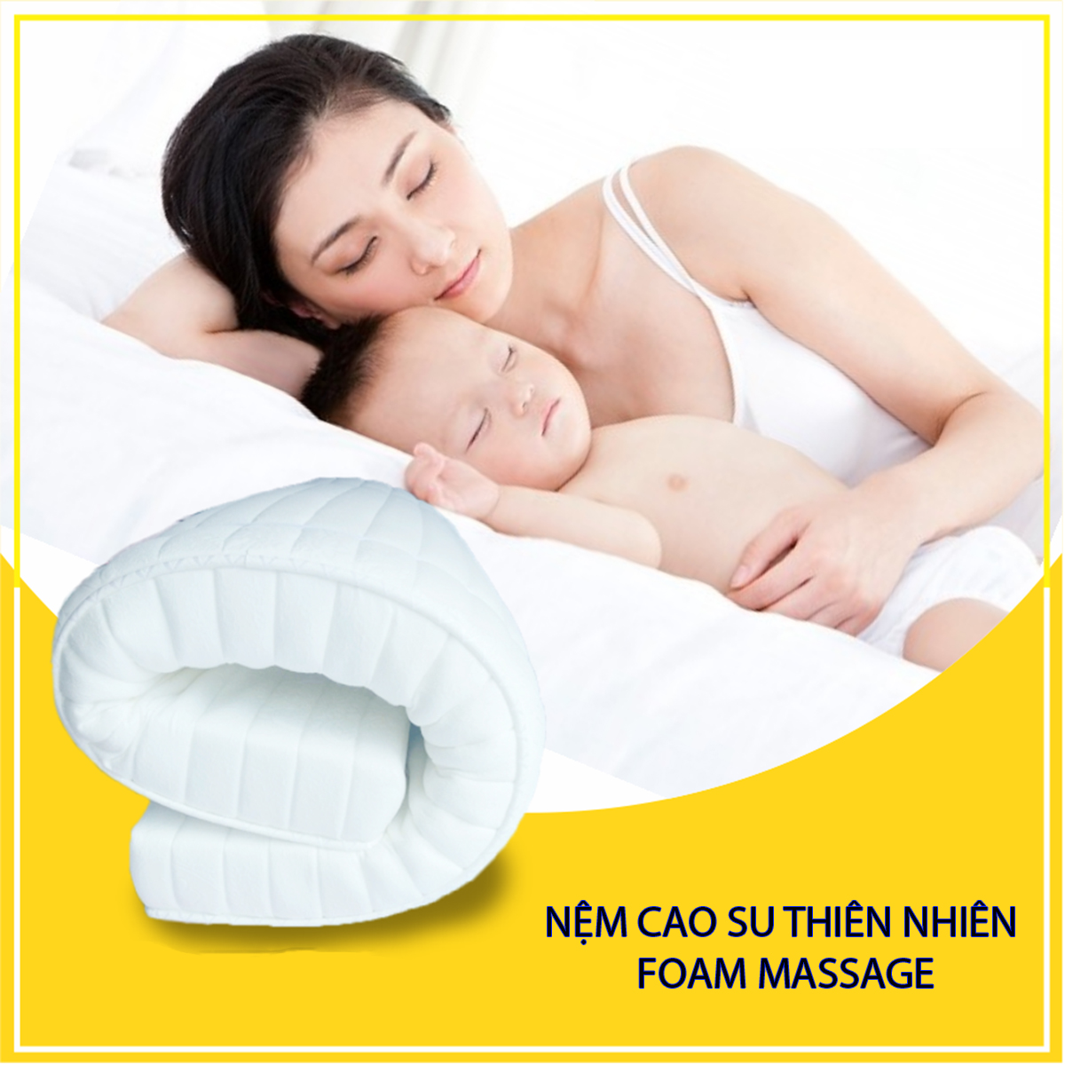 Nệm cao Su Thiên Nhiên Foam Massage