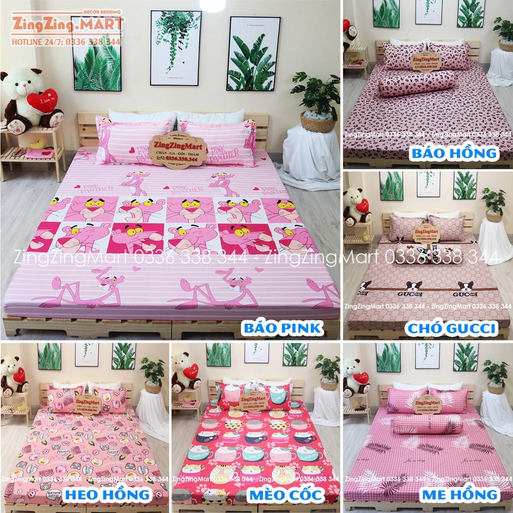 Bộ Ga Gối Poly Cotton Ga trải giường Bơ Xanh | Bộ Drap giường m2/m6/m8/2m2