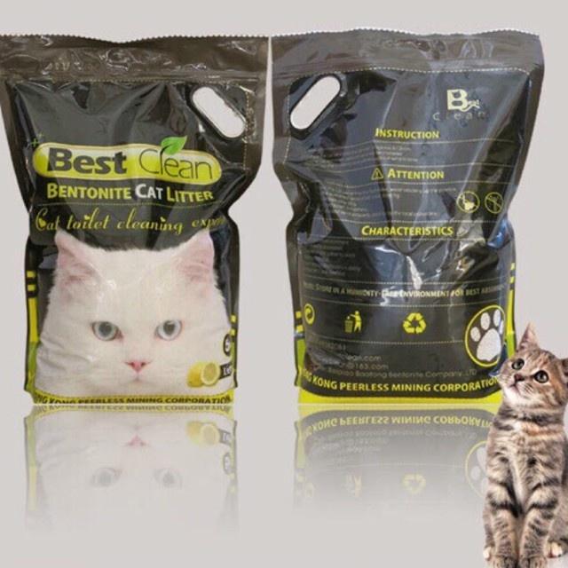 Cát Vệ Sinh Cát Đất Sét Best Clean Bentonite Túi 8L Cho Mèo