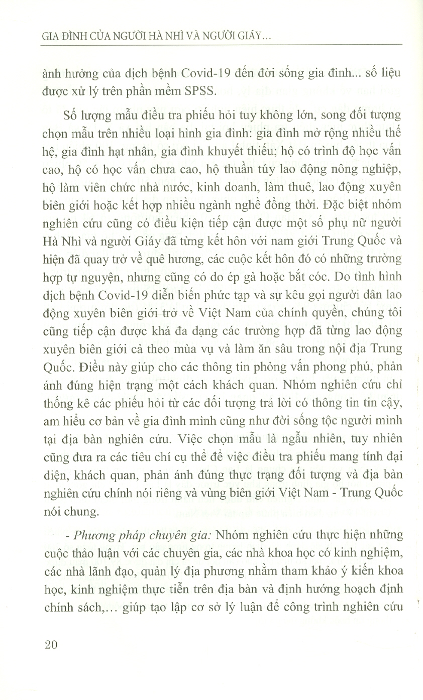 Gia Đình Của Người Hà Nhì Và Người Giáy Ở Vùng Biên Giới Việt Nam - Trung Quốc (Sách Chuyên Khảo) -  Viện Dân Tộc Học; TS. Hoàng Phương Mai chủ biên