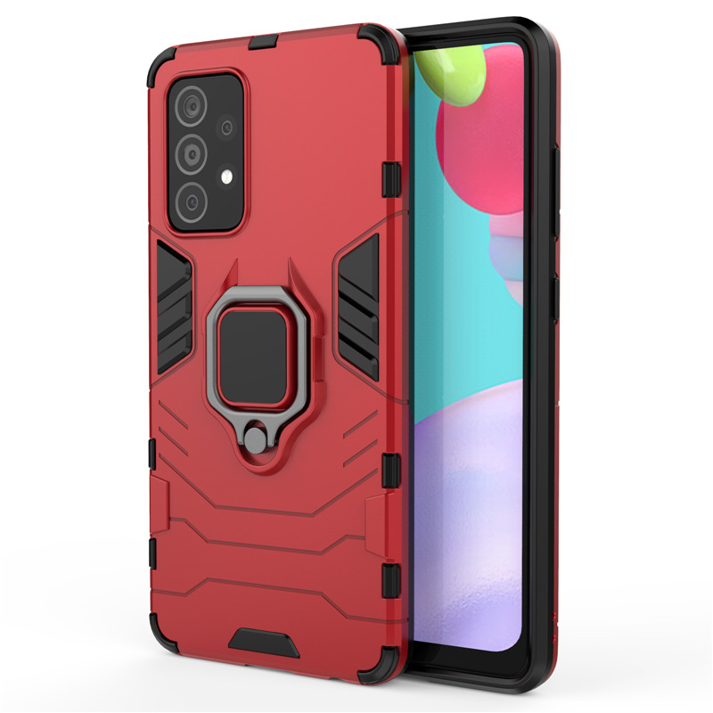 Ốp lưng dành cho Samsung Galaxy A72 Iron Man iRing Nhựa PC cứng viền dẻo chống sốc cao cấp