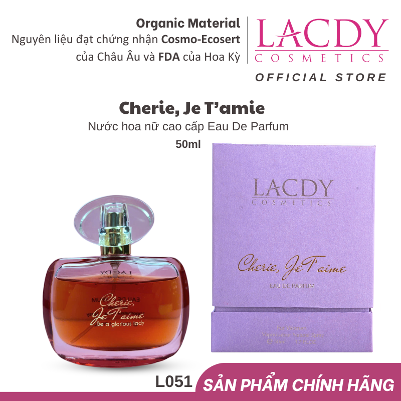 Nước Hoa Nữ Lacdy Chérie,Je T'Aime 50ml-L051