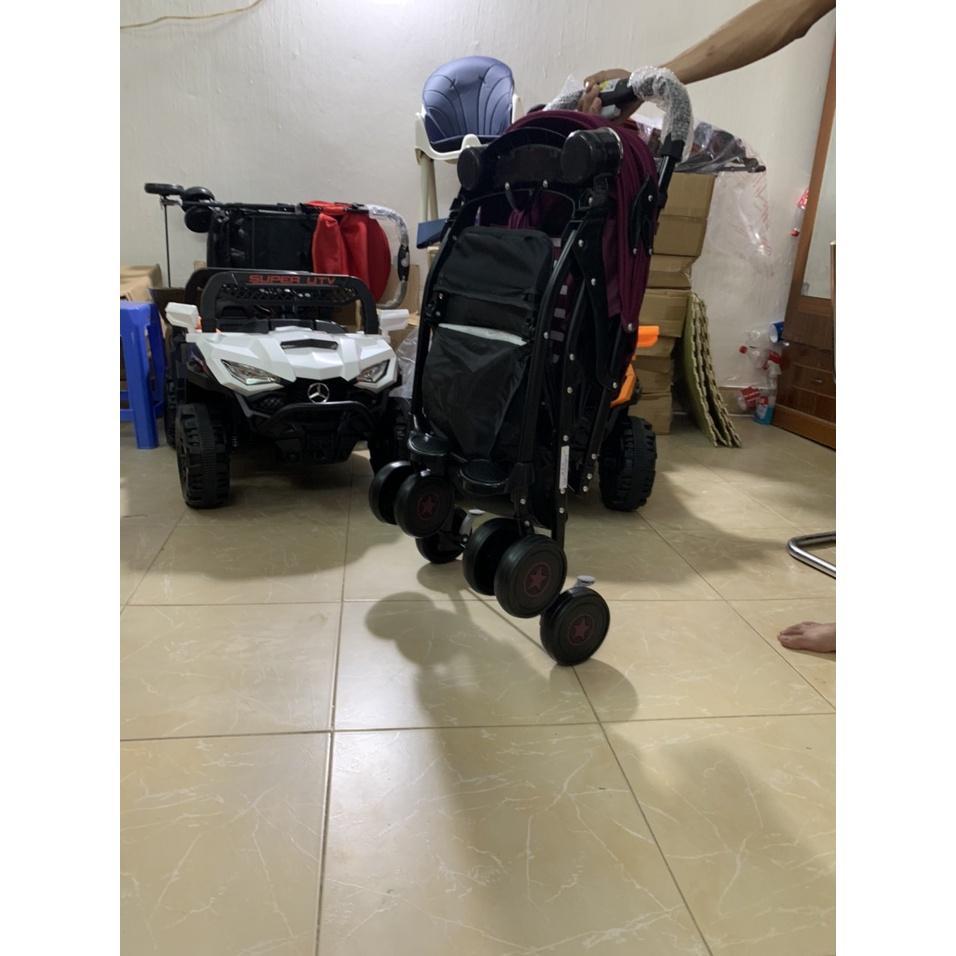 Xe đẩy cho bé sơ sinh, xe cho e bé gấp gọn 3 tư thế cho bé