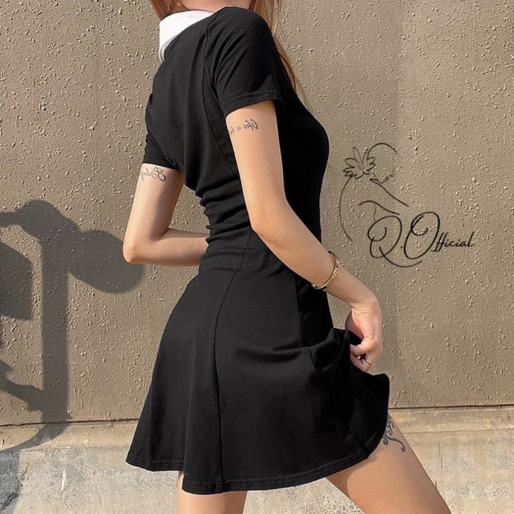 Đầm Polo Siêu Xinh Vải Poly Chất Lượng Cao-Siêu Mát-Co giãn tốt- Bền Bỉ- Không nhăn- Không bai nhão