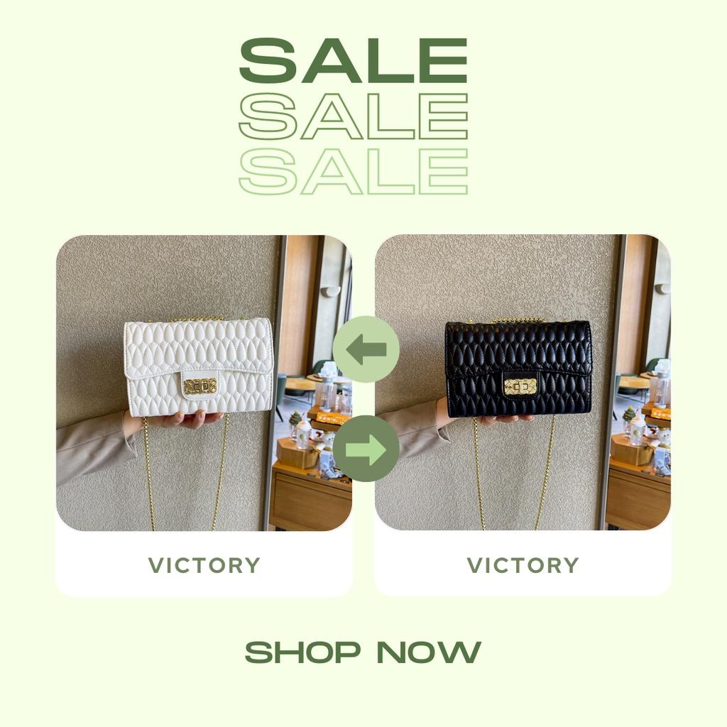 Túi xách nữ đeo chéo VICTORY 535 kết hợp kẹp nách hàng Quảng Châu thời trang