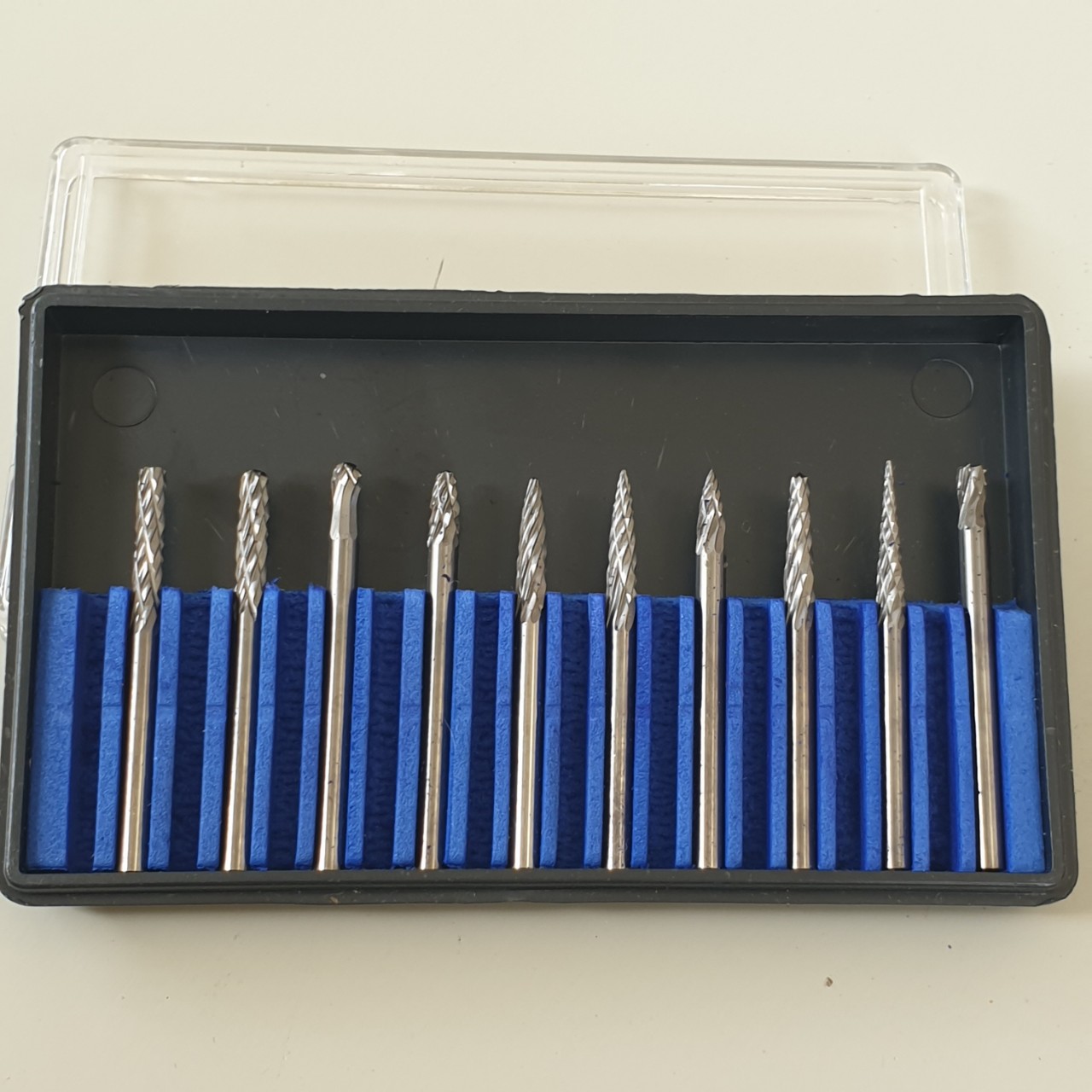 Mũi khoan mài phay khắc đầu mài hợp kim hàng hộp cao cấp cán 3ly