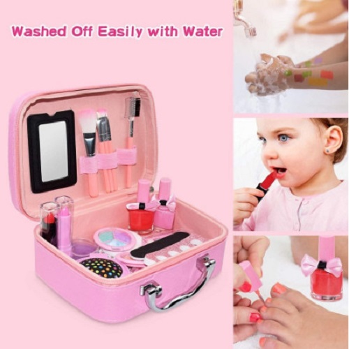 Hộp vali đồ chơi đựng đồ dùng trang điểm make up cho bé gái kèm đồ dùng làm nail tại nhà cực xinh cho các bé chơi không chán - Đồ chơi sáng tạo mang tính nghệ thuật