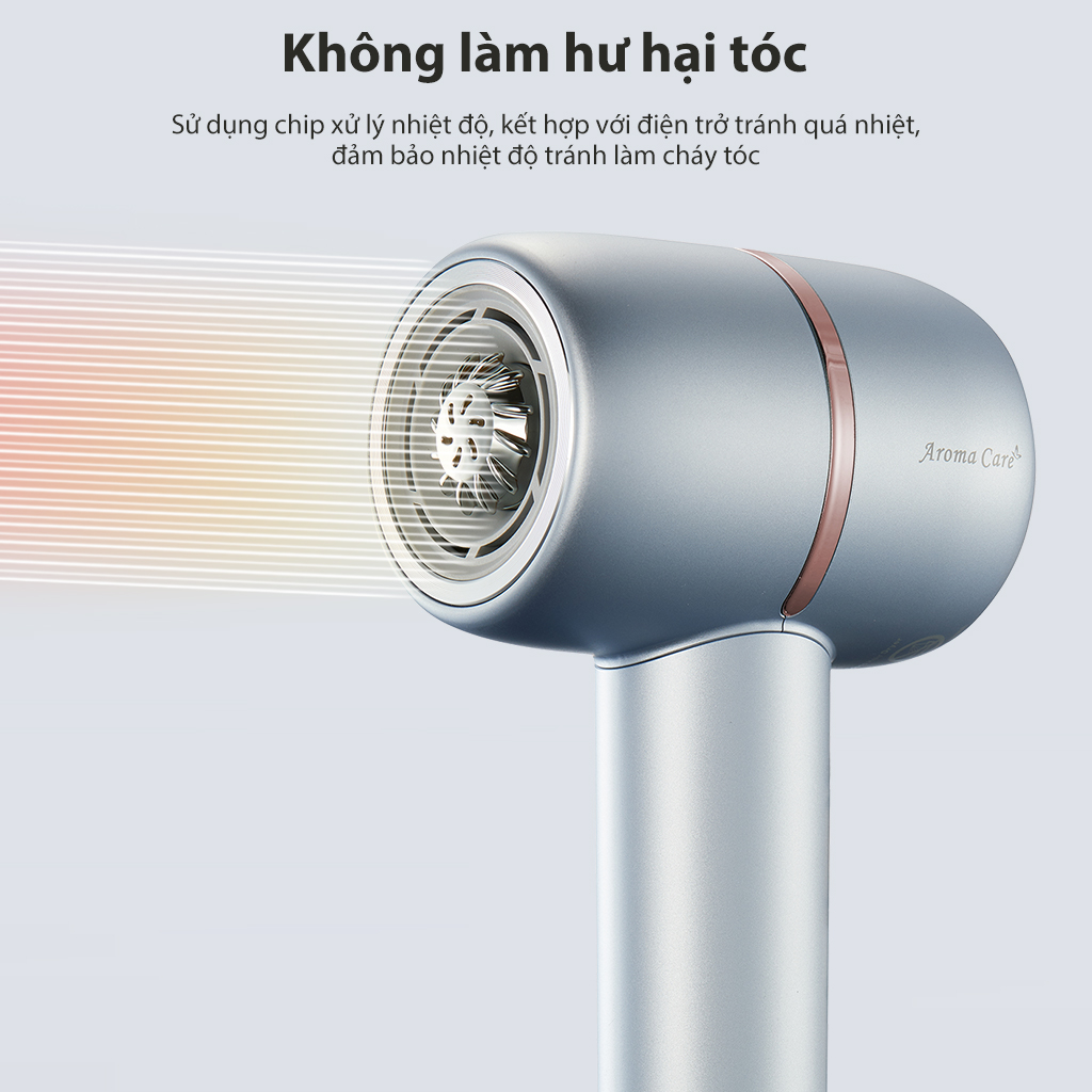 Máy Sấy Tóc Công Nghệ Ion Âm SAMONO Không gây hư tóc Quạt gió mạnh mẽ Tiếng Ồn Thấp Công Suất 900W SW-HD900 HÀNG CHÍNH HÃNG BH 12 THÁNG