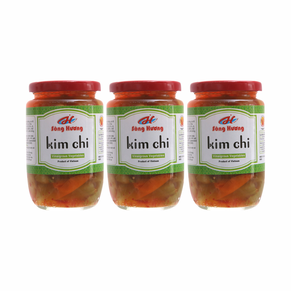 3 Hũ Kim Chi Cải Thảo Sông Hương Foods Hũ 390g