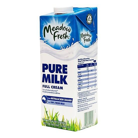 Thùng 12 Hộp sữa tươi tiệt trùng Nguyên kem Meadow Fresh 1L/ hộp