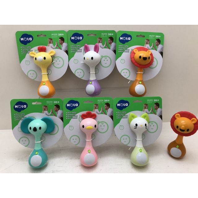 Đồ chơi xúc xắc cầm tay hình động vật có đèn và nhạc Hola Toys - UW3134