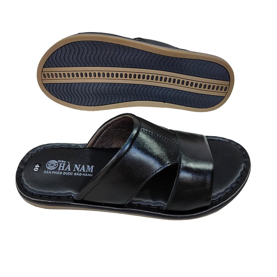 Dép Nam Quai Ngang Da Bò Thật TiTi ĐÔ Cao Cấp DNA2189d
