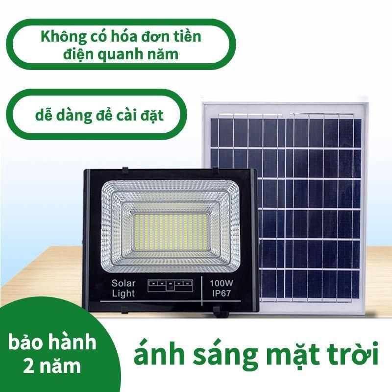 Đèn năng lượng mặt trời đèn pha100W 200W 300W 500W LED vỏ nhôm chống nước thời gian sáng kéo dài