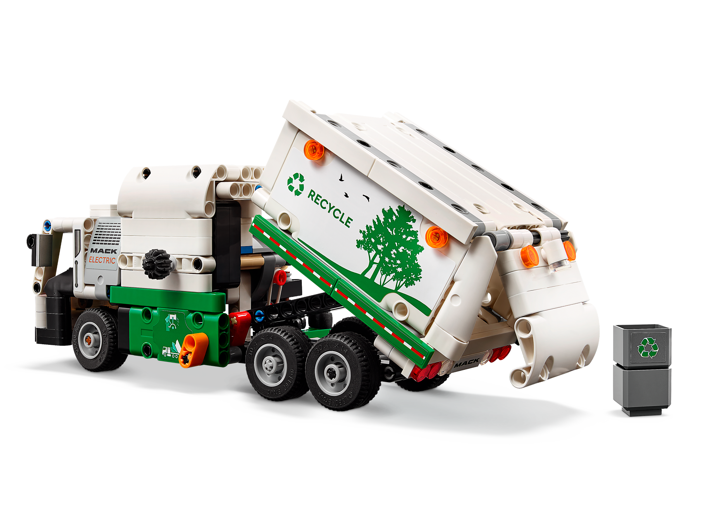 Đồ Chơi Lắp Ráp Xe Tải Rác Điện Mack LR - Mack LR Electric Garbage Truck - Lego Technic 42167 (503 Mảnh Ghép)