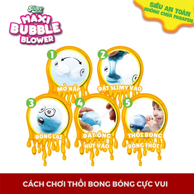 Đồ Chơi Thổi Bong Bóng Slimy Siêu Ngộ Nghĩnh Xanh Dương 32526/BL