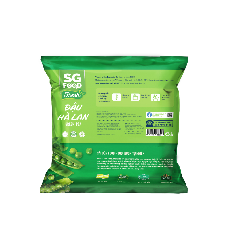 Hình ảnh Đậu hà lan SG Food 500g