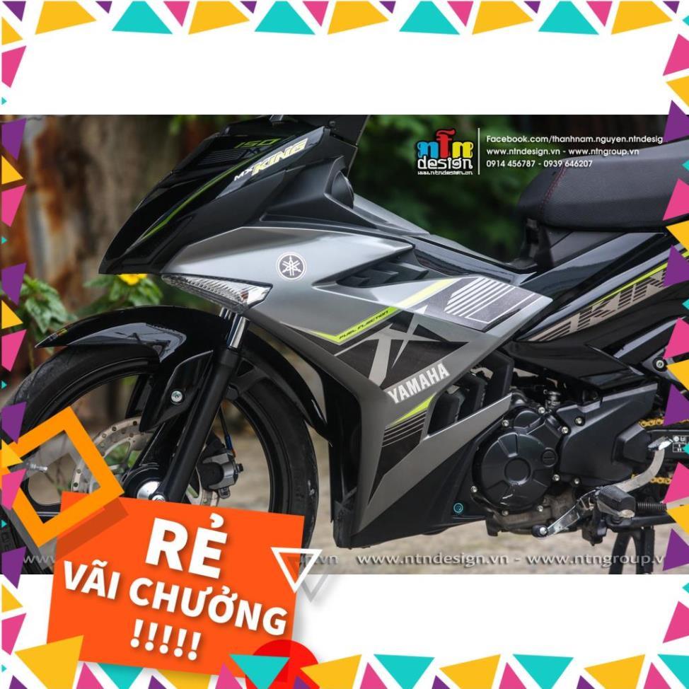 Tem Rời Exciter 150 Mẫu MX Xám Đen Xanh