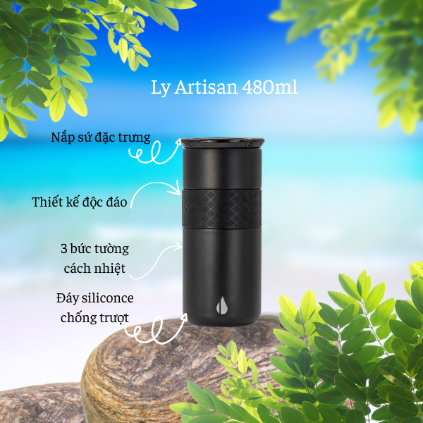 Set hộp quà tặng Sinh nhật, set Tinh tế, bình giữ nhiệt và ly giữ nhiệt Elemental cao cấp