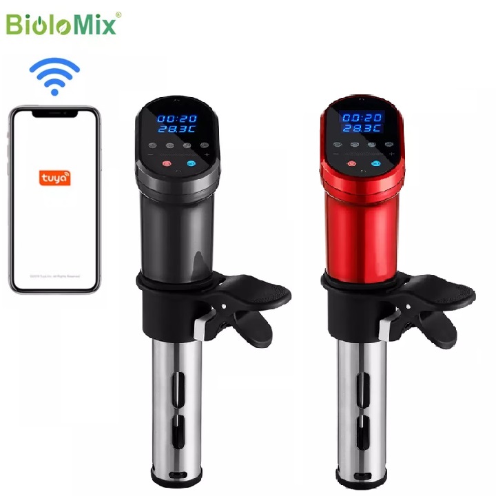 Máy nấu chậm Sous Vide BioloMix SV-1900 Smart thông minh điều khiển kết nối qua app điện thoại - HÀNG NHẬP KHẨU