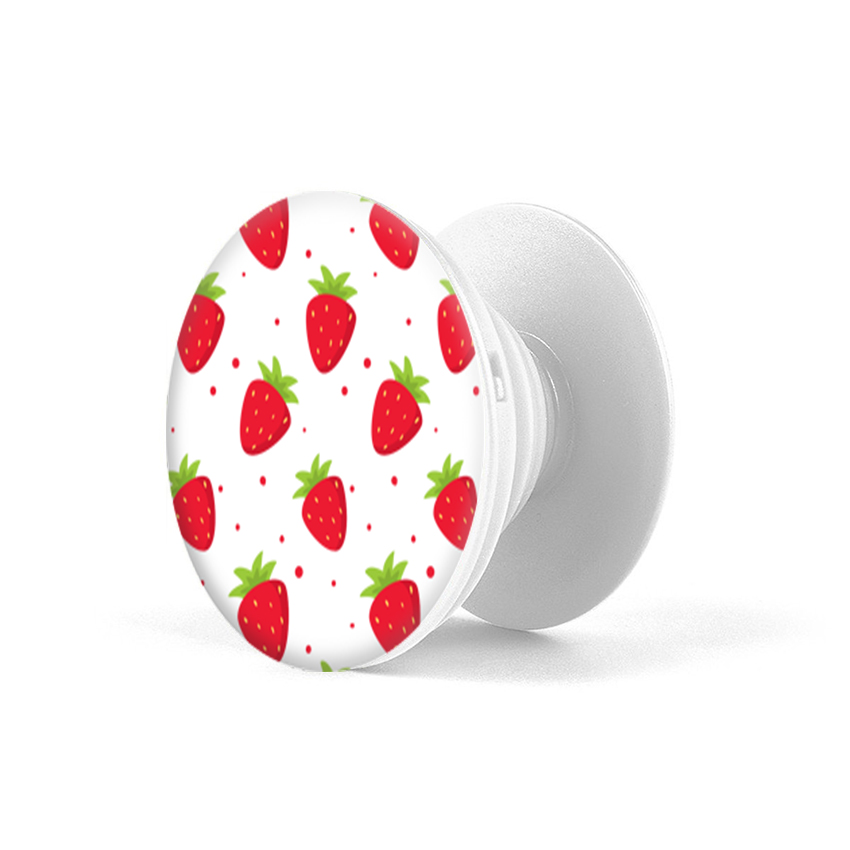 Gía đỡ điện thoại đa năng, tiện lợi - Popsockets - In hình STRAWBERRY 02 - Hàng Chính Hãng