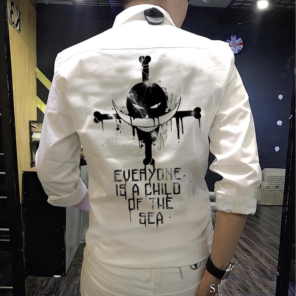 Áo Sơ Mi Đảo Hải Tặc One Piece Siêu Độc | Sơ Mi Luffy | Zoro | Ace giá tốt