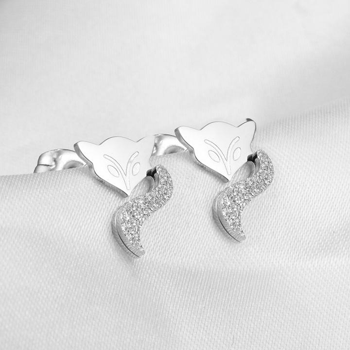 Bông Tai Nữ Titan Con Cáo Phun Cát Cao Cấp, Cá Tính