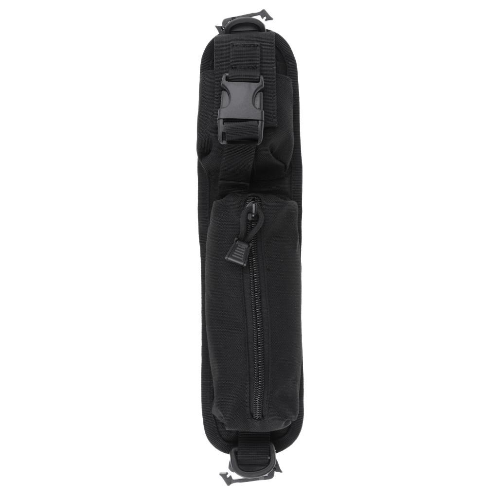 2xMolle Camping Waterproof Compact Bag with Single Shoulder Strap Bag Black