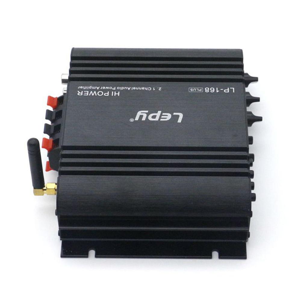 Bộ khuếch đại âm thanh kỹ thuật số âm thanh nổi Lepy HiFi 2.1 siêu trầm, công suất BT 45W * 2 + 68W * 1 - Đen - Phích cắm US