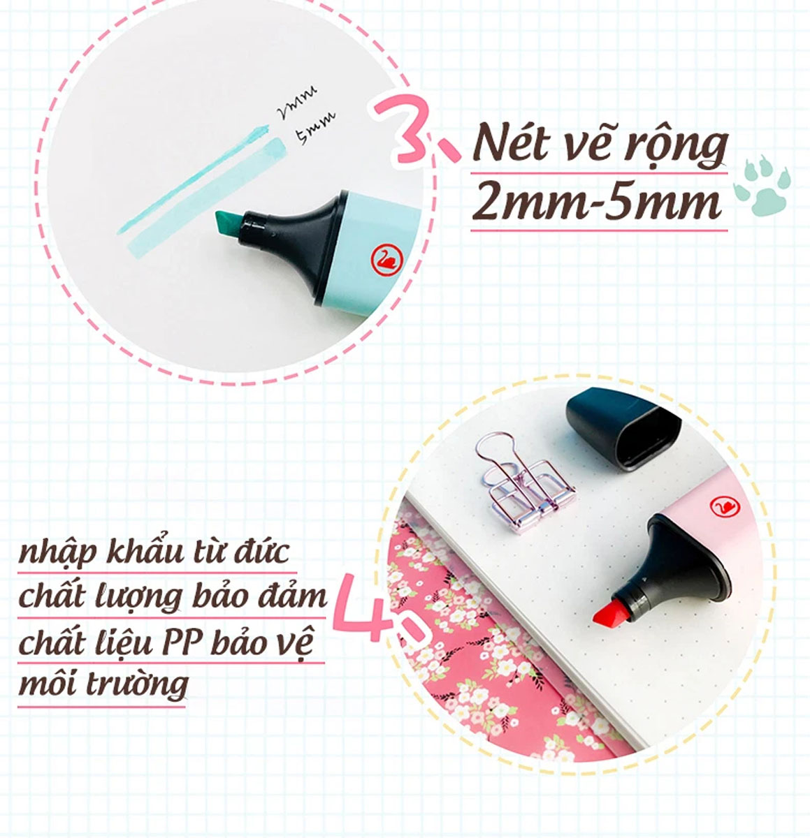 Bộ bút dạ quang STABILO BOSS ORIGINAL