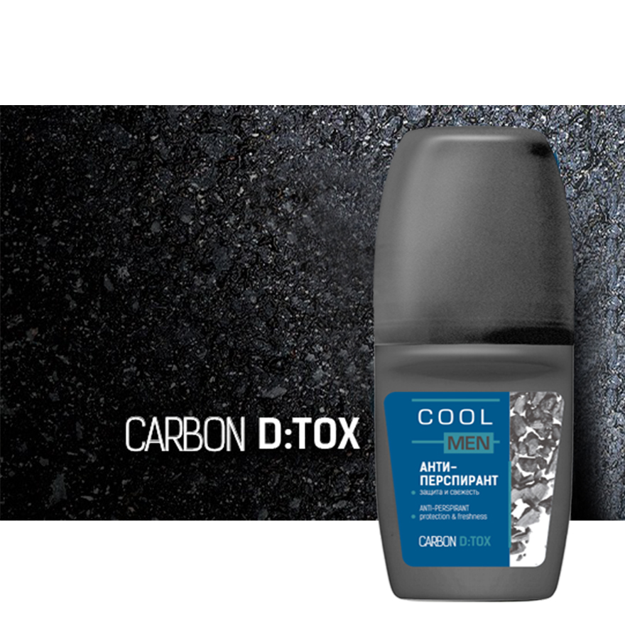 Lăn khử mùi detox than hoạt tính Cool Men Detox Carbon 50ml