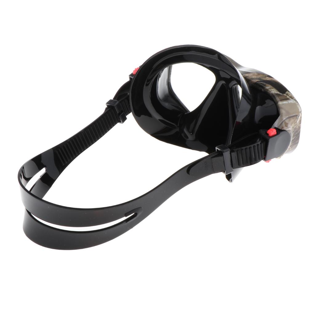 Adult Scuba Diving Mask Anti Fog Tempered Glasses Snorkeling Goggles W/ Case