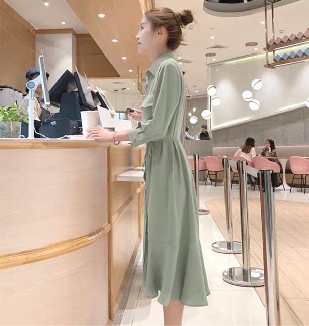 Đầm suông thời trang công sở Đầm váy đuôi cá túi hộp 4 màu form dáng chuẩn, dễ mặc dạo phố, đi làm hay du lịch đẹp