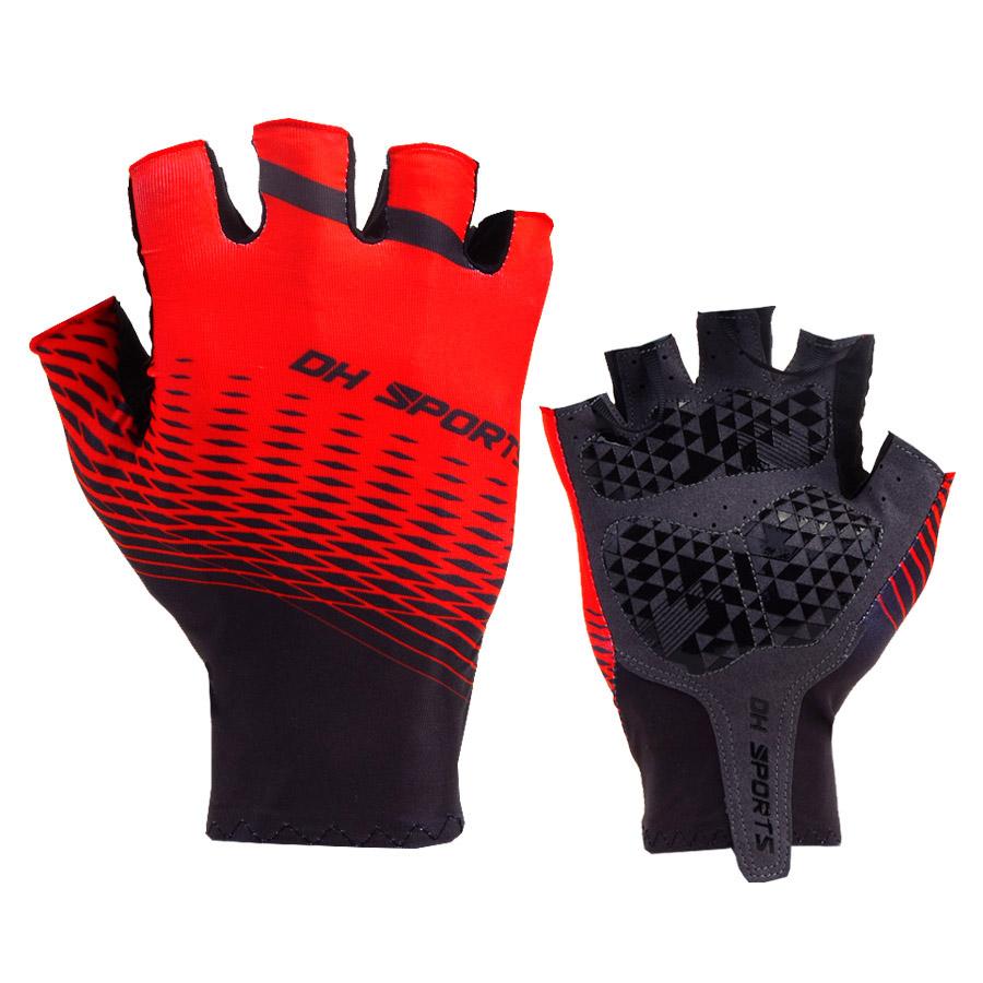 Mới Găng Tay Xe Đạp Ngón Gel Thể Thao Xe Đạp Đua Găng Tay Hở Ngón Nam Nữ Mùa Hè Đường Chống Xe Găng Tay Ngoài Trời