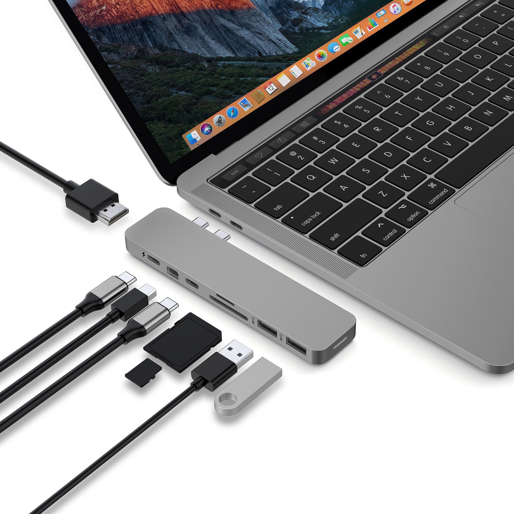 CỔNG CHUYỂN HYPERDRIVE PRO 8-IN-2 HUB FOR  MACBOOK PRO/AIR USB-C – GN28D  - HÀNG CHÍNH HÃNG