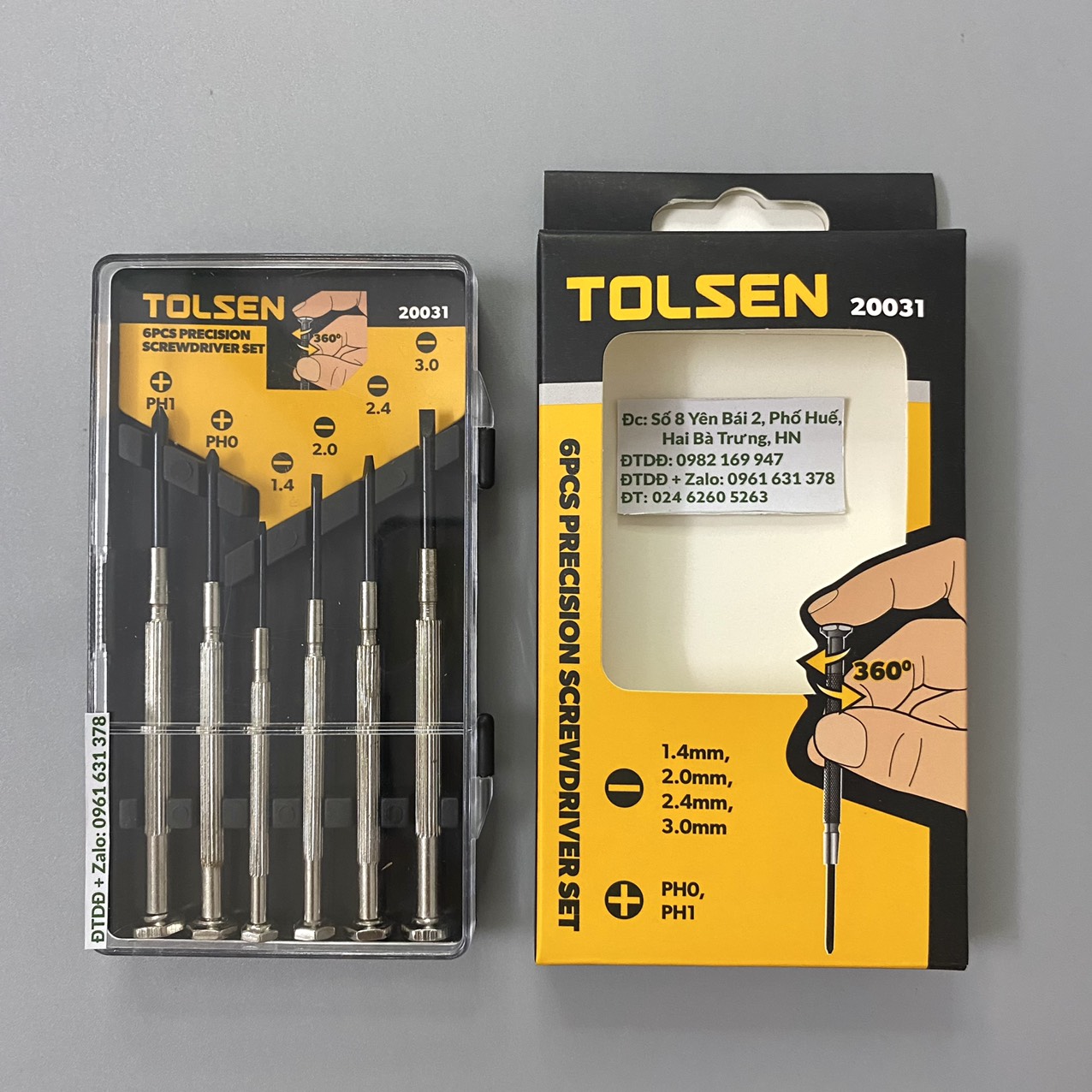 Bộ Vít Sửa Đồng Hồ Tolsen 20031(6 PCS)